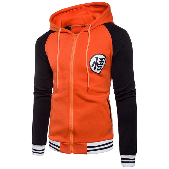 Giacca con cappuccio Trend New Japanese Anime Varsity 2018 Giacca con cappuccio con cerniera casual primaverile