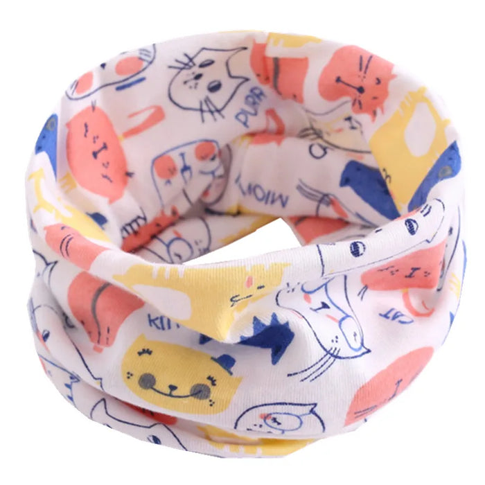 2024 Nuova Primavera Autunno Bambini Sciarpa Moda Bambini Bambino Sciarpa di cotone Ragazzi Ragazze O Ring Sciarpa Bambini Collare Bambino Sciarpa al collo