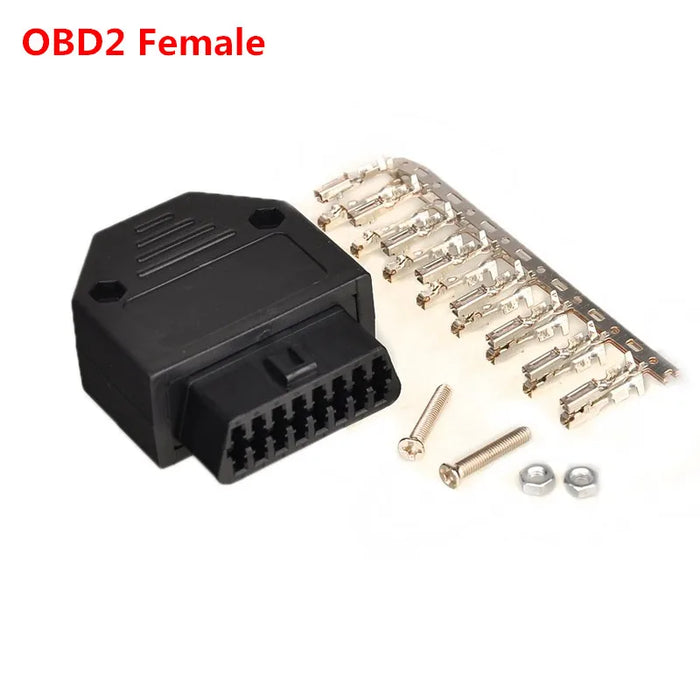 OBD2 16Pin Maschio Connettore Per ELM327 Adattatore di Estensione Cavo OBD OBDII EOBD ODB2 16 Pin OBD 2 Adattatore di Apertura Cavo Femmina