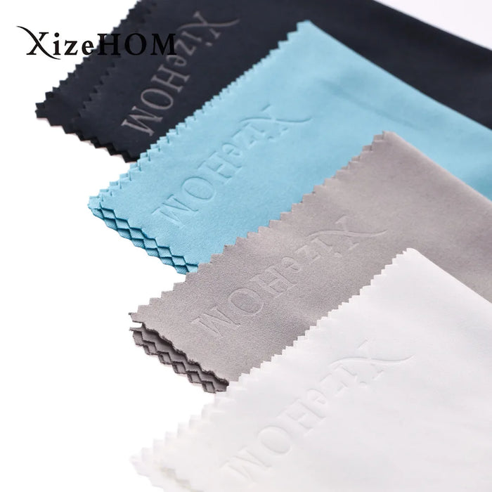 XizeHOM 8 pz/lotto Detergente per occhiali di alta qualità 20*20 cm Panno per pulizia occhiali in microfibra per lenti Salviette per la pulizia dello schermo del telefono