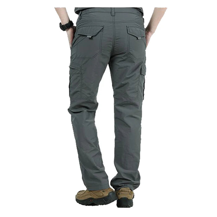 Pantaloni Cargo da uomo pantaloni lunghi maschili traspiranti impermeabili estivi pantaloni da jogging tasche militari pantaloni Casual Plus Size 4XL
