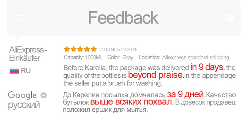 UZSPACE Borse acqua calda 500/1000ML Proteine Shaker Diretta Drink Outdoor Sport Tour Portatile A Perfetta Tenuta di Plastica Tritan La Mia Bottiglia BPA Libero