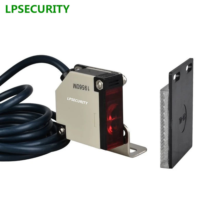 Barriera regolabile da 4 m per interni Cancello e apriporta Fotocellula riflettente retrò Sensore fotoelettrico Fascio Foto Riflettore elettrico