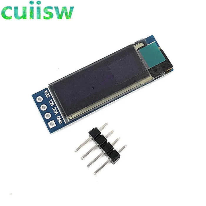 Modulo display LCD OLED bianco/blu seriale I2C IIC da 0,91 pollici 128x32 Schermo LCD SSD1306 da 0,91 pollici 12832