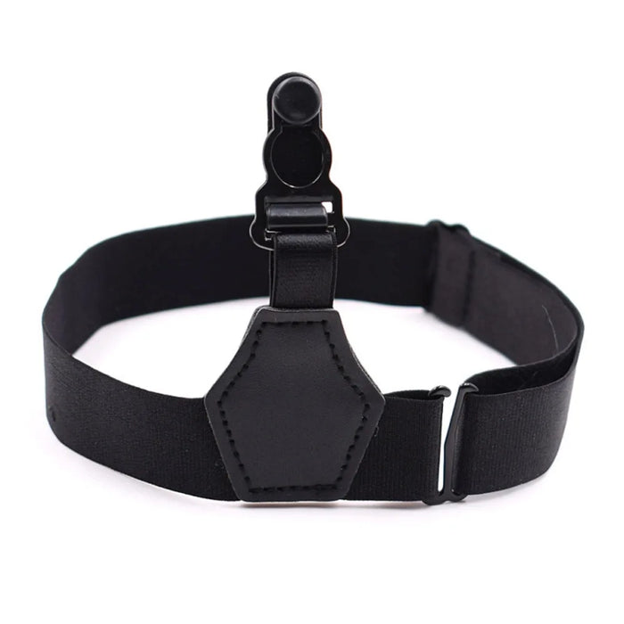 Reggicalze regolabili da uomo con reggicalze a bocca d'anatra e bretelle