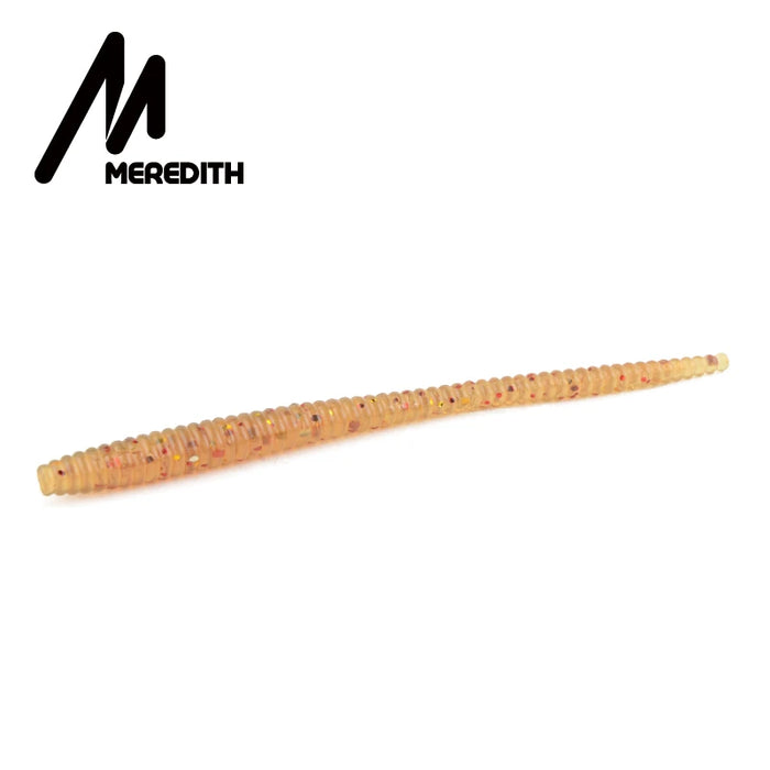 MEREDITH Affondamento lento Verme di lancia Esche morbide 60mm 80mm Esche da pesca artificiali Vermi di mare Lombrico Pesca Esche morbide Wobblers