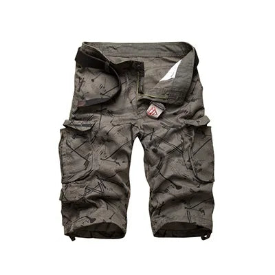 2025 Summner Cotton Mens Cargo Shorts Moda Camouflage Pantaloncini maschili Multi-tasca Casual Camo All'aperto Tolling Homme Pantaloni corti