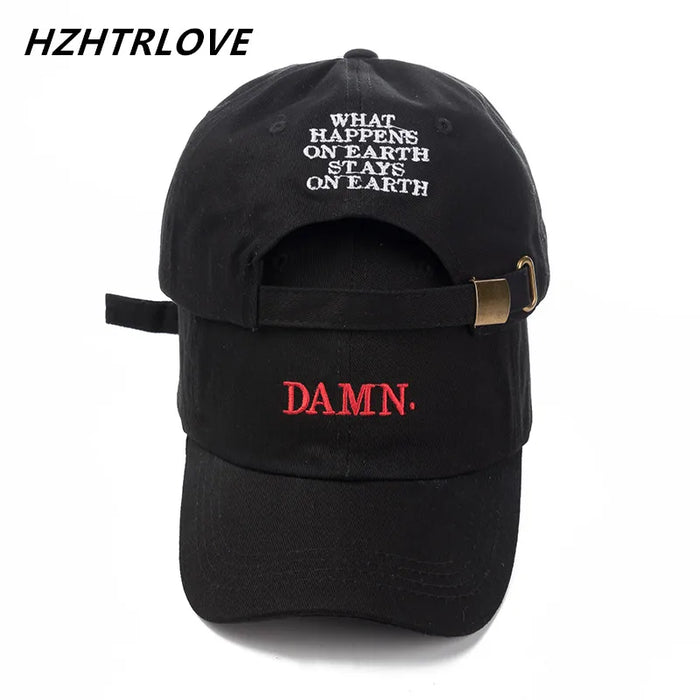 Rapper di alta qualità Kendrick Lamar diavolo cappellino Snapback ricamo diavolo cappello da papà donna uomo berretto da Baseball cappello Hip-Hop osso