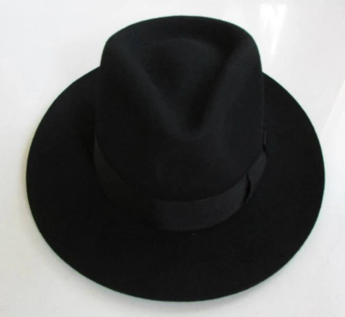 Cappello Fedora in lana Cappelli Fedora in feltro unisex Cappelli Trilby moda per adulti Copricapo popolare Cappelli Fedora Trilby in lana Cappellino da uomo B-8130