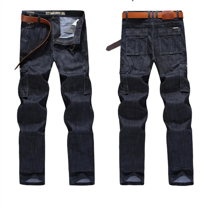 Cargo Jeans Uomo Big Size 29-40 42 44 Casual Multi-tasche Jeans Abbigliamento maschile 2023 Denim Jean Pantaloni per pantaloni maschili