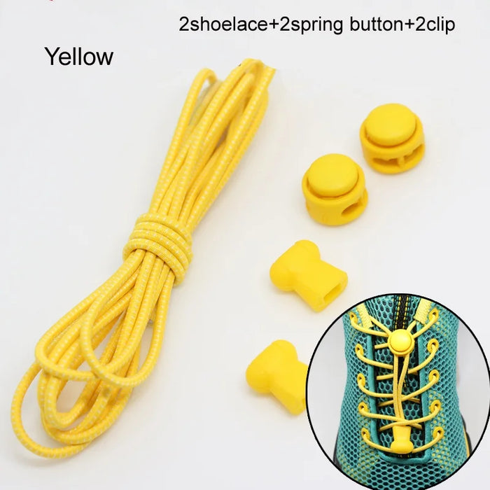 Stretching Lock lace 22 colori un paio di lacci per scarpe con chiusura lacci elastici per scarpe da ginnastica lacci per scarpe Running/Jogging/Triathlon