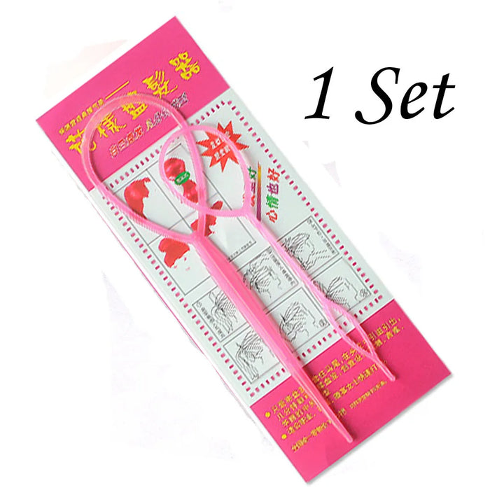 Strumento per lo styling dei capelli in plastica Magic Topsy Tail Treccia per capelli Coda di cavallo Styling Clip Bun Maker per acconciature per ragazze