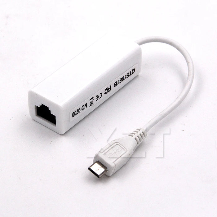 Connettore per scheda da Micro USB a lan per Tablet 2.0 5 Pin 10/100 adattatore per scheda di rete LAN Ethernet maschio RJ45 femmina