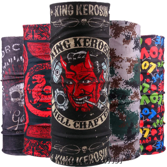 New Fashion Fascia per capelli Sciarpa Anello magico Collo Drago Bandana Varietà Turbante Cappuccio Multi funzione Tubolare senza cuciture per moto