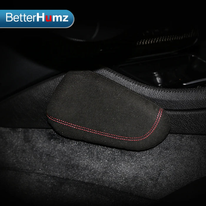 Ginocchiera per auto in vera pelle cuscino per gamba cuscino di riposo per BMW F20 F30 G20 E90 E60 F10 E46 G30 E92 E36 E87 accessori interni