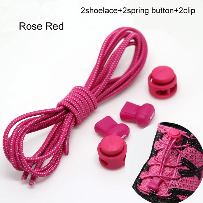 Stretching Lock lace 22 colori un paio di lacci per scarpe con chiusura lacci elastici per scarpe da ginnastica lacci per scarpe Running/Jogging/Triathlon