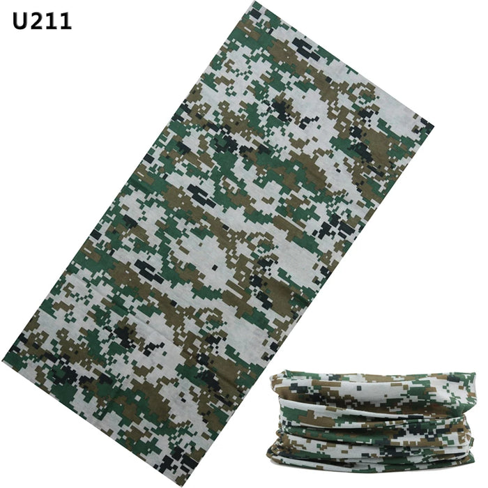 Nuova bandana multifunzionale fascia per capelli anello sciarpa al collo foglie mimetiche sciarpa magica tubolare senza cuciture regalo per il bambino