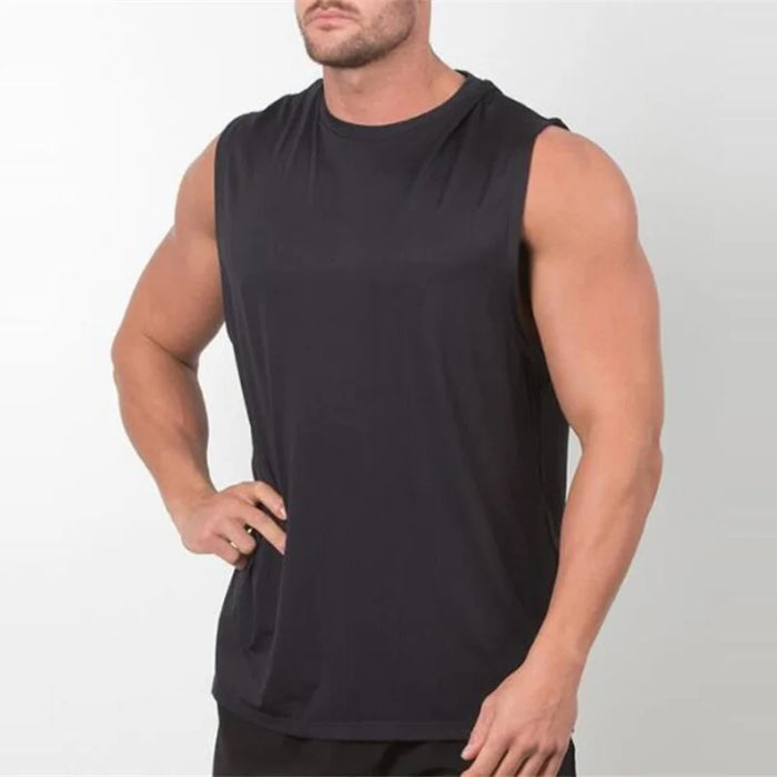 Canotta tinta unita nuovissima Canotta da bodybuilding da uomo Canottiera da palestra Camicia senza maniche Abbigliamento fitness vuoto Abbigliamento sportivo Gilet muscolare