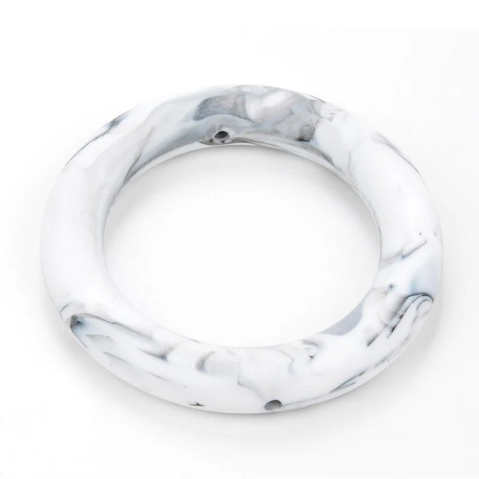 LOFCA Anello per dentizione 65mm Perline in silicone 3 pezzi Collana per massaggiagengive con ciondolo per bambini Ciuccio che fa gioielli in silicone alimentare senza BPA