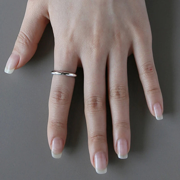 SHANICE autentici anelli del cerchio classico dei gioielli dell'argento sterlina 990 per il regalo delle donne Spedizione gratuita Cerchio semplice Giappone Corea