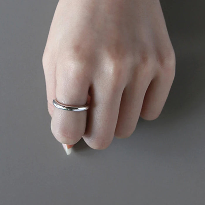 SHANICE autentici anelli del cerchio classico dei gioielli dell'argento sterlina 990 per il regalo delle donne Spedizione gratuita Cerchio semplice Giappone Corea