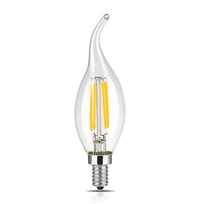 10 pz Lampadina A LED E14 4 W/6 W Dimmerabile Edison Retro Filamento a lume di candela AC220V C35 Bianco caldo/freddo Lampada a risparmio energetico da 360 gradi