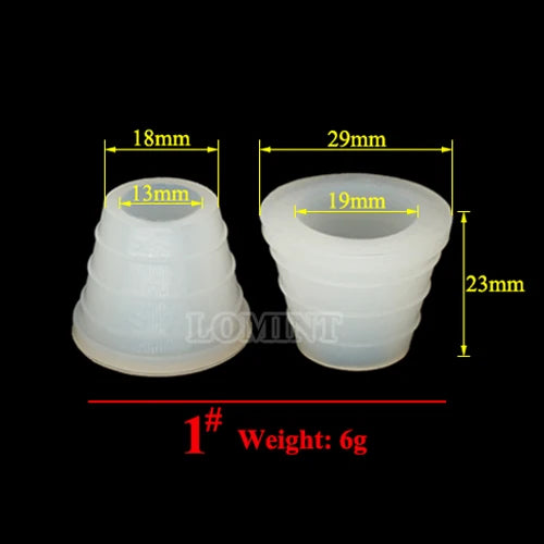 LOMINT Bianco Narghilè Ciotola Occhielli Adattatore Guarnizione in gomma siliconica Giunto Shisha Chicha Narguile Accessori di piccole medie e grandi dimensioni