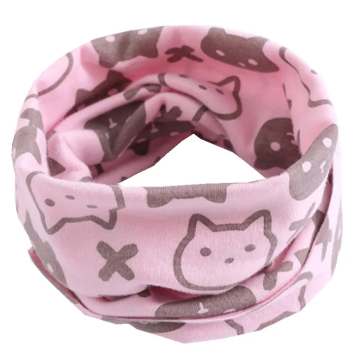 2024 Nuova Primavera Autunno Bambini Sciarpa Moda Bambini Bambino Sciarpa di cotone Ragazzi Ragazze O Ring Sciarpa Bambini Collare Bambino Sciarpa al collo