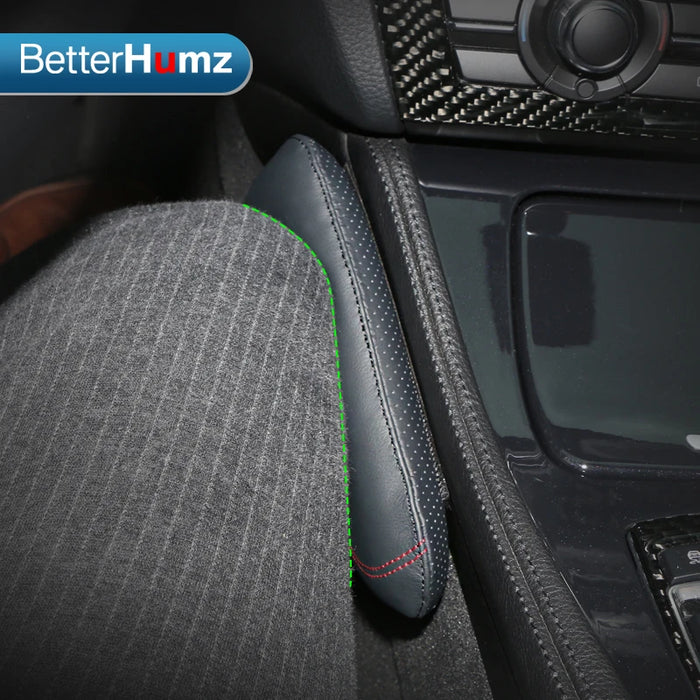 Ginocchiera per auto in vera pelle cuscino per gamba cuscino di riposo per BMW F20 F30 G20 E90 E60 F10 E46 G30 E92 E36 E87 accessori interni