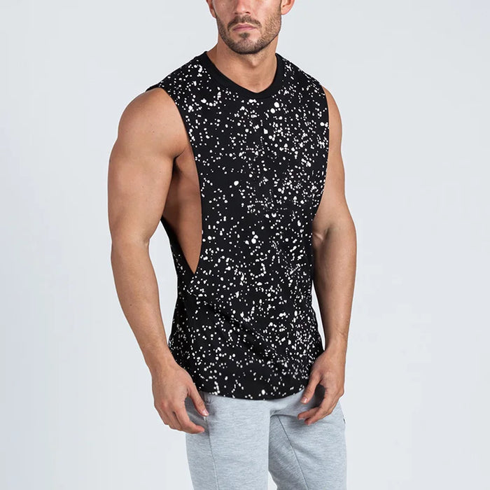 Canotta tinta unita nuovissima Canotta da bodybuilding da uomo Canottiera da palestra Camicia senza maniche Abbigliamento fitness vuoto Abbigliamento sportivo Gilet muscolare
