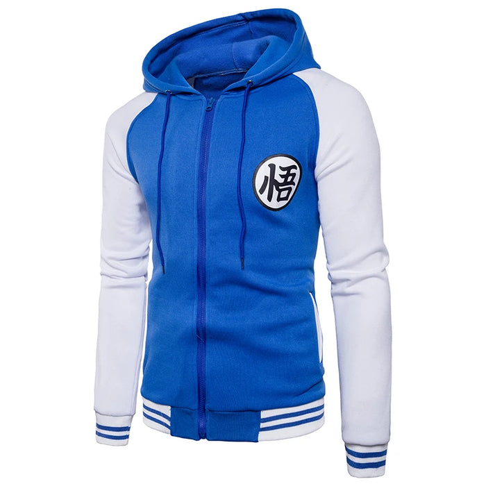 Giacca con cappuccio Trend New Japanese Anime Varsity 2018 Giacca con cappuccio con cerniera casual primaverile
