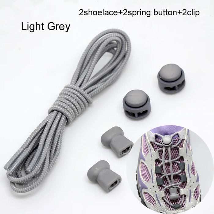 Stretching Lock lace 22 colori un paio di lacci per scarpe con chiusura lacci elastici per scarpe da ginnastica lacci per scarpe Running/Jogging/Triathlon
