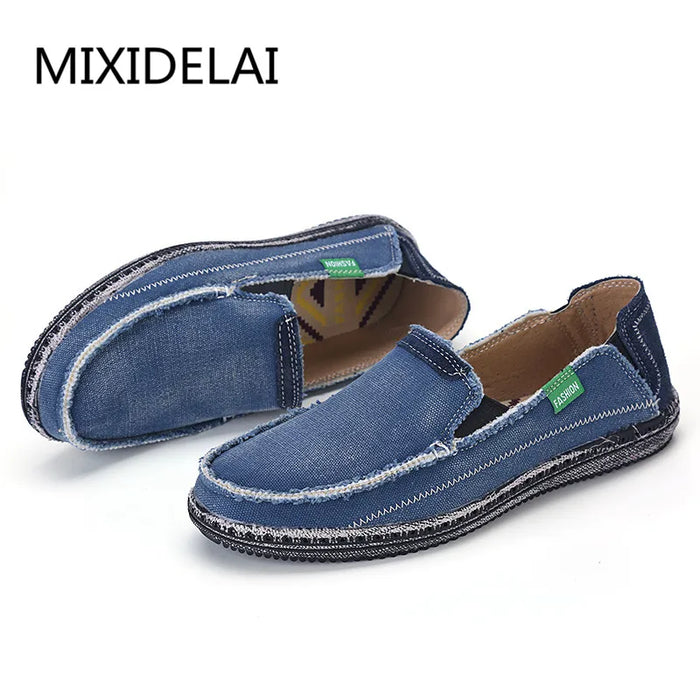 Nuovo arrivo a basso prezzo Mens traspirante scarpe Casual di alta qualità Jeans tela scarpe Casual Slip On uomo moda appartamenti mocassino