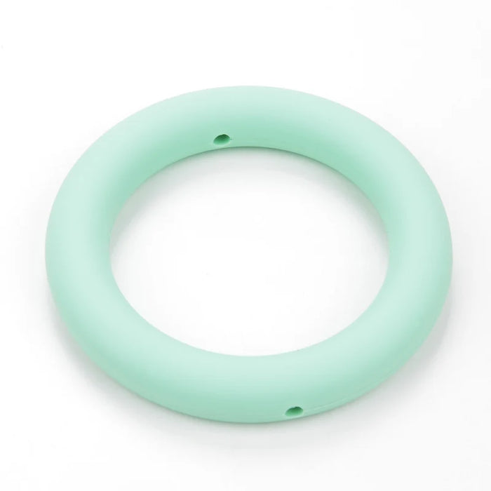 LOFCA Anello per dentizione 65mm Perline in silicone 3 pezzi Collana per massaggiagengive con ciondolo per bambini Ciuccio che fa gioielli in silicone alimentare senza BPA