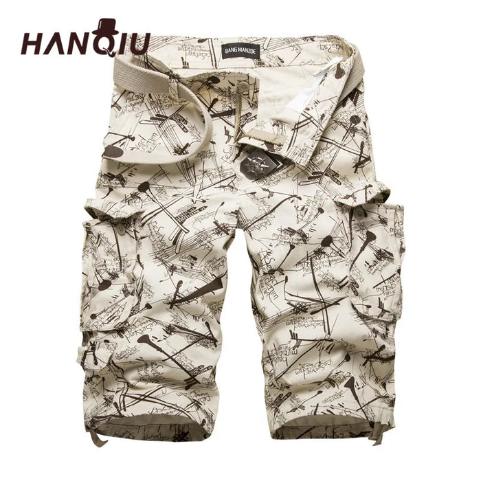2025 Summner Cotton Mens Cargo Shorts Moda Camouflage Pantaloncini maschili Multi-tasca Casual Camo All'aperto Tolling Homme Pantaloni corti
