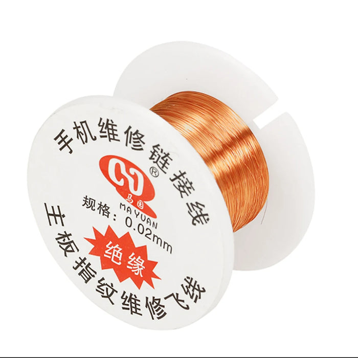 40 metri 0.02mm PCB Link Filo di rame Filo di saldatura Manutenzione Linea di salto per telefono cellulare Computer PCB Strumenti di riparazione di saldatura