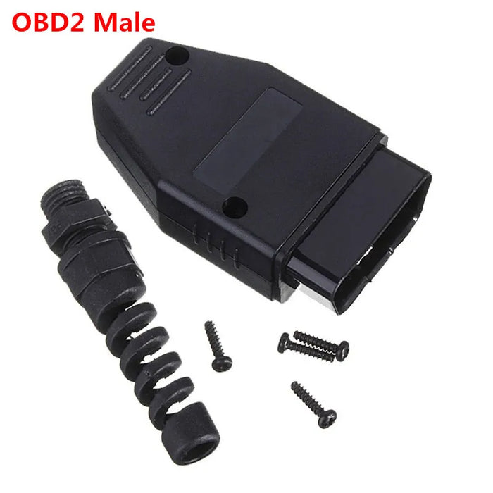 OBD2 16Pin Maschio Connettore Per ELM327 Adattatore di Estensione Cavo OBD OBDII EOBD ODB2 16 Pin OBD 2 Adattatore di Apertura Cavo Femmina