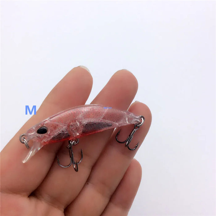 Tsurinoya 4PC 50mm 5g Affondamento Minnow Esca Artificiale per la Pesca Alla Trota Spigola Wobbler Laser Duro Lungo Cast Richiamo di Pesca DW63