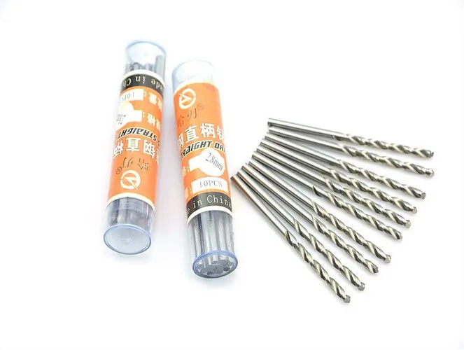 10 PZ di Alta Qualità HSS codolo cilindrico trapano elicoidale 0.3-3.5 mm noce vajra bodhi Perle di perle punch piccolo piccolo bit