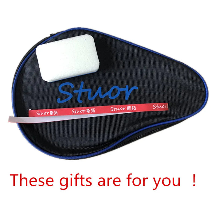 Stuor Lungo 5 Giallo Carbonio Interno Lama da Ping Pong Racchetta da Ping Pong Paddles Fibra di Carbonio Incorporato OFF + ATTACCO