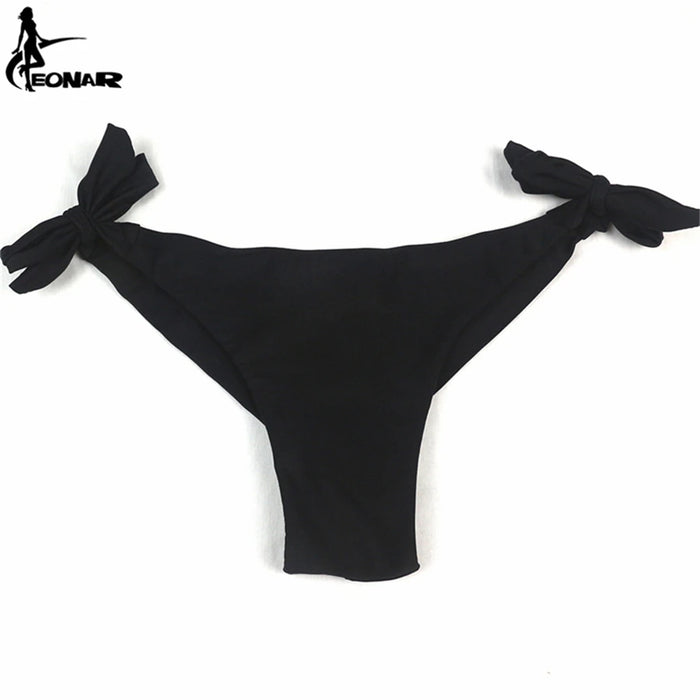 EONAR Bikini 2022 costume da bagno donna solido Bikini taglio brasiliano Set Bikini Push Up costumi da bagno Femme costumi da bagno Sport abbigliamento da spiaggia