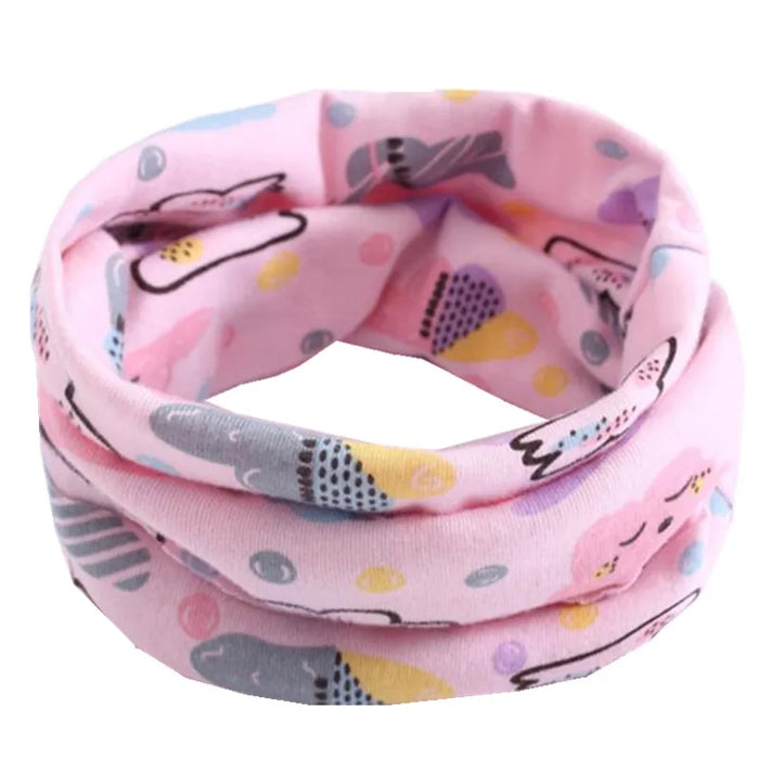 2024 Nuova Primavera Autunno Bambini Sciarpa Moda Bambini Bambino Sciarpa di cotone Ragazzi Ragazze O Ring Sciarpa Bambini Collare Bambino Sciarpa al collo