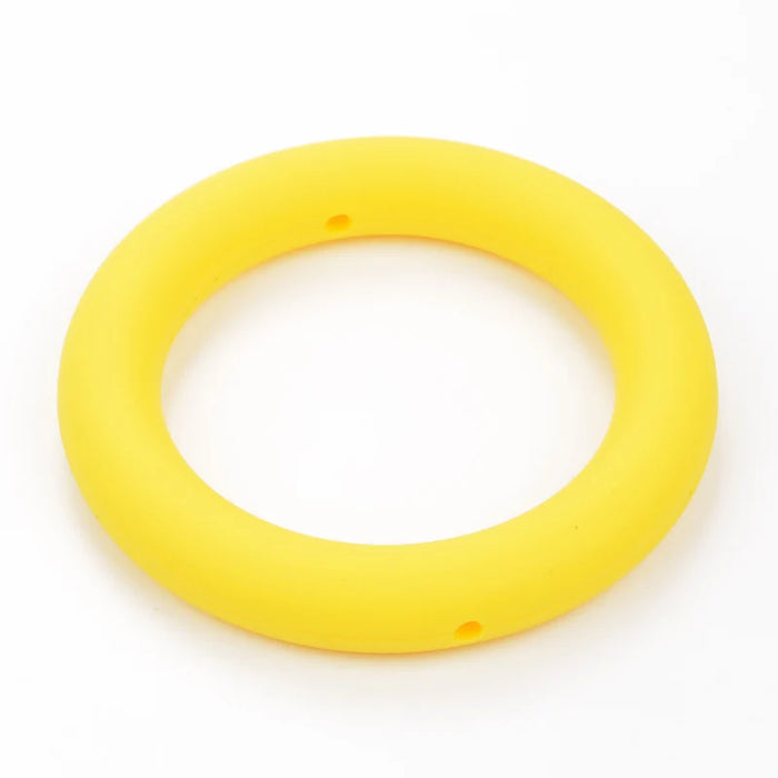 LOFCA Anello per dentizione 65mm Perline in silicone 3 pezzi Collana per massaggiagengive con ciondolo per bambini Ciuccio che fa gioielli in silicone alimentare senza BPA