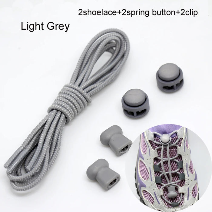 Stretching Lock lace 22 colori un paio di lacci per scarpe con chiusura lacci elastici per scarpe da ginnastica lacci per scarpe Running/Jogging/Triathlon
