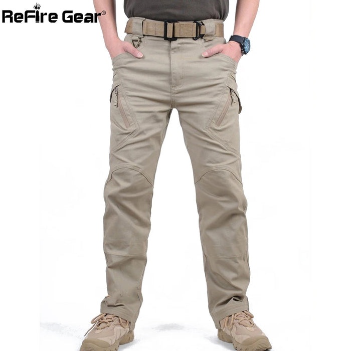 Pantaloni Cargo tattici IX9 City uomo combattimento SWAT pantaloni militari militari cotone molte tasche pantaloni Casual uomo flessibile elasticizzato XXXL