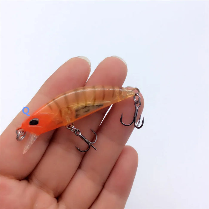 Tsurinoya 4PC 50mm 5g Affondamento Minnow Esca Artificiale per la Pesca Alla Trota Spigola Wobbler Laser Duro Lungo Cast Richiamo di Pesca DW63
