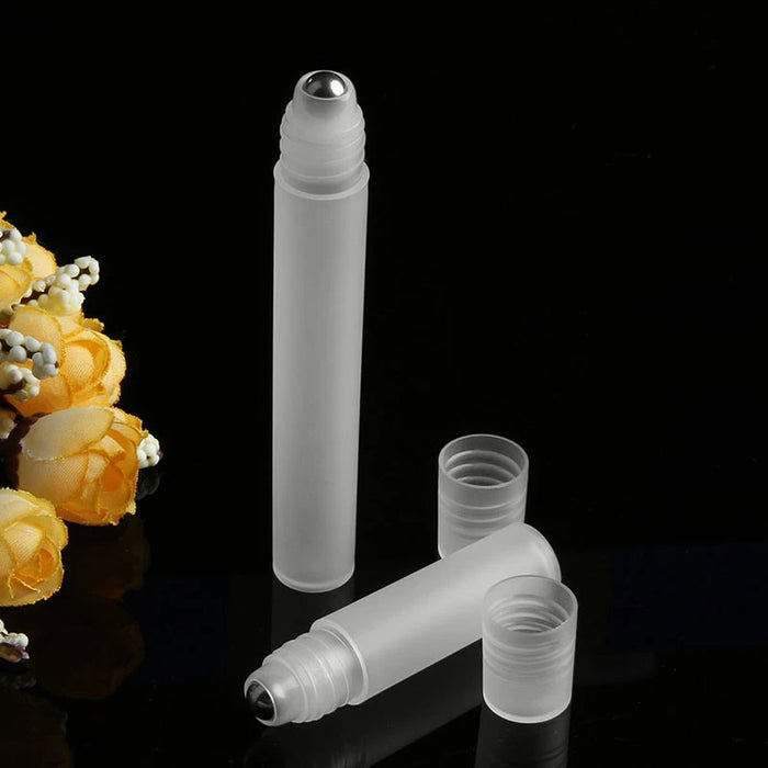 5 Ml/10 Ml di Profumo Vuota Rotolo Rullo di Bottiglia in Plastica in Acciaio Inox Liquidi Contenitore di Olio di Bottiglie Riutilizzabili titolari di Nuovo