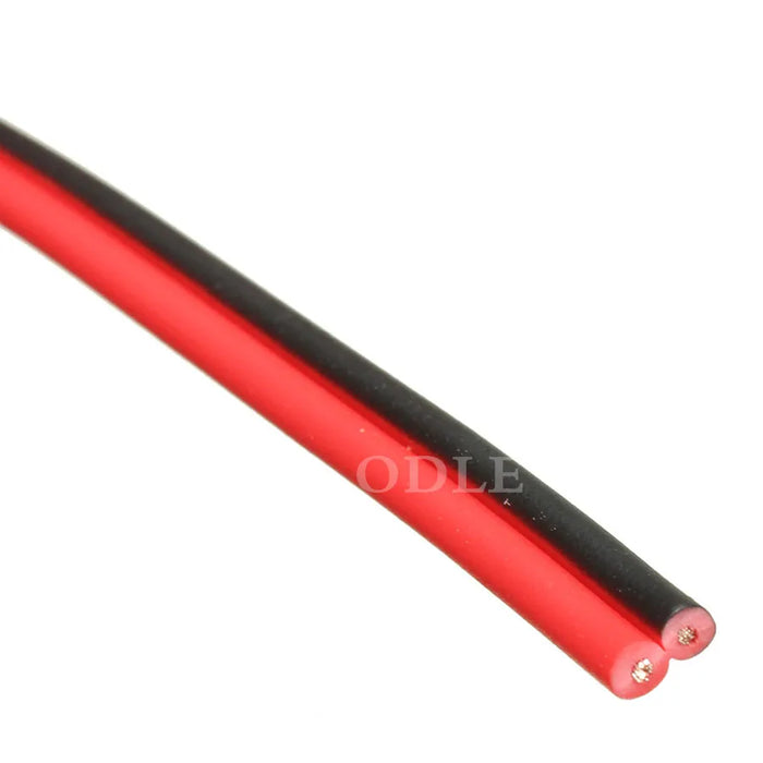Cavo elettrico da 20 metri in rame stagnato 2 pin AWG 22 prolunga in PVC isolato Cavo per striscia LED Cavo rosso nero Cavo di prolunga elettrico