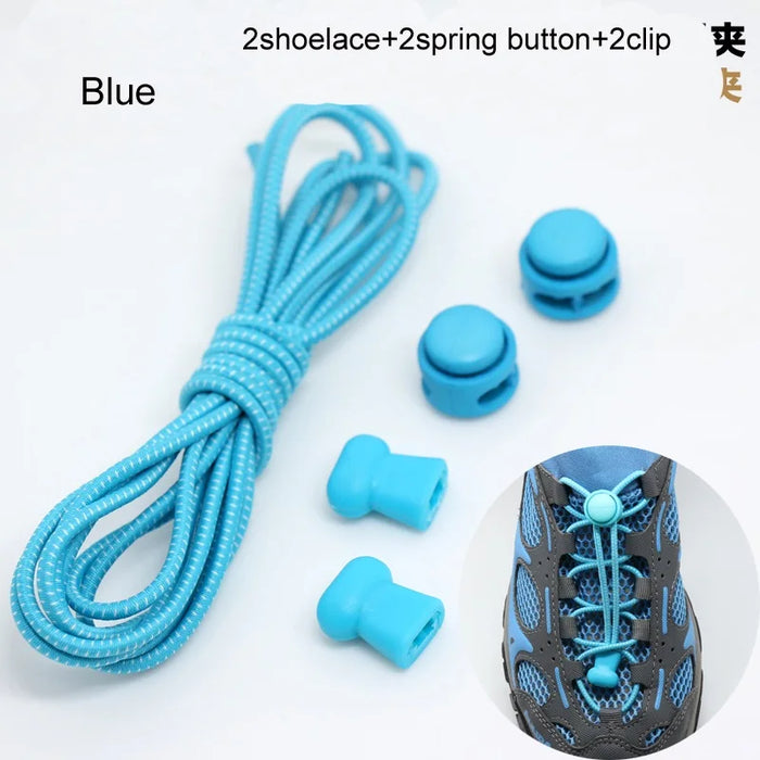 Stretching Lock lace 22 colori un paio di lacci per scarpe con chiusura lacci elastici per scarpe da ginnastica lacci per scarpe Running/Jogging/Triathlon