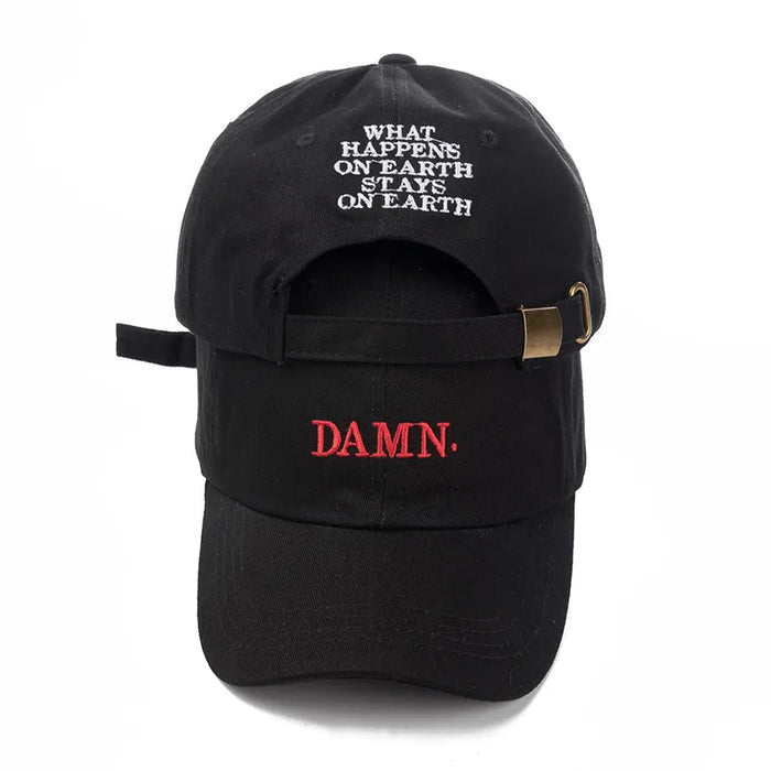 Rapper di alta qualità Kendrick Lamar diavolo cappellino Snapback ricamo diavolo cappello da papà donna uomo berretto da Baseball cappello Hip-Hop osso